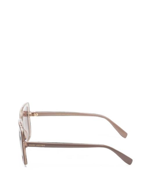 Marc Jacobs Pink Runway Square-Frame Sunglasses