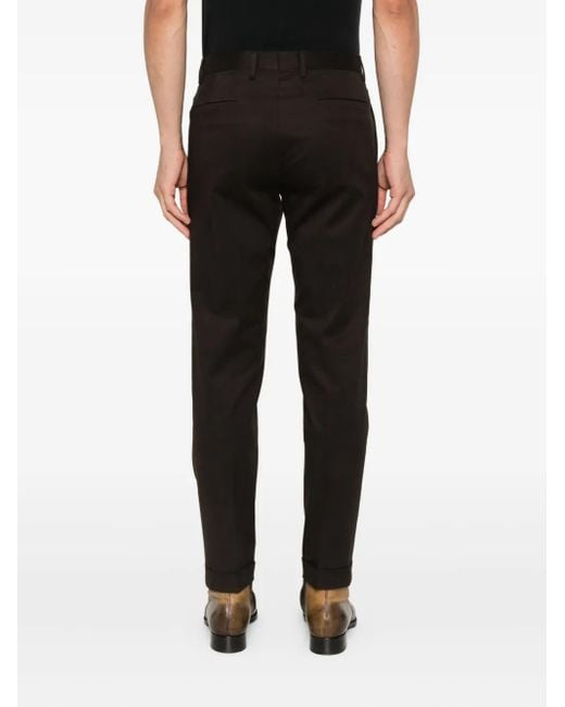 Barba Napoli Black Napoli Pleated Trousers for men