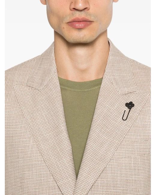 Chaqueta Con Motivo Lardini de hombre de color Natural