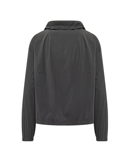 Herno Black Drawstring Hooded Jacket