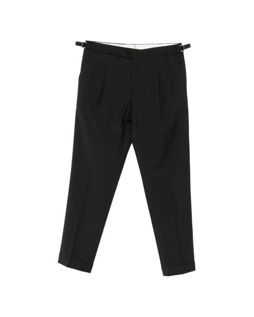 Briglia 1949 Black Pantalon Plissé À Taille Ceinturée for men