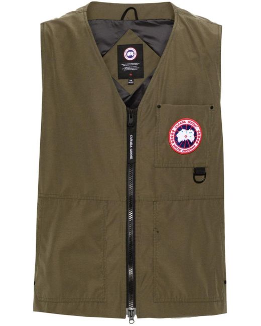 Canada Goose Green Canmore Down Vest for men