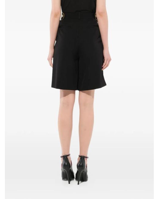 Givenchy Black Button-Detail Pleated Shorts