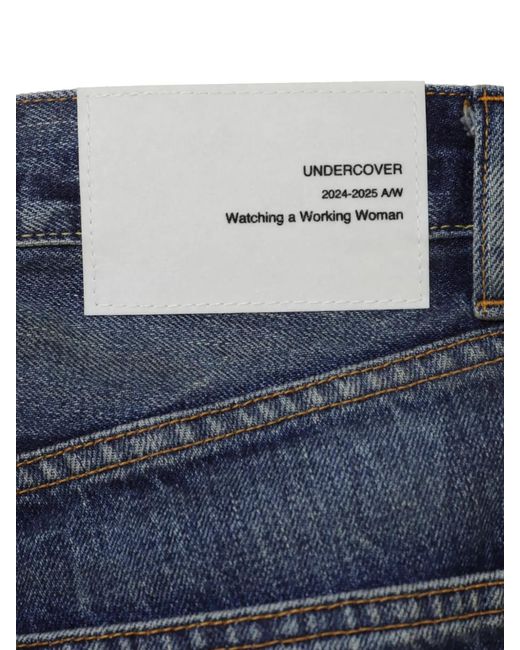Undercover Blue Straight-Leg Jeans