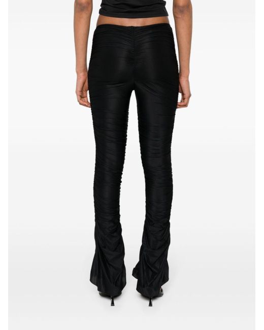 Pantalones con diseño drapeado M I S B H V de color Black