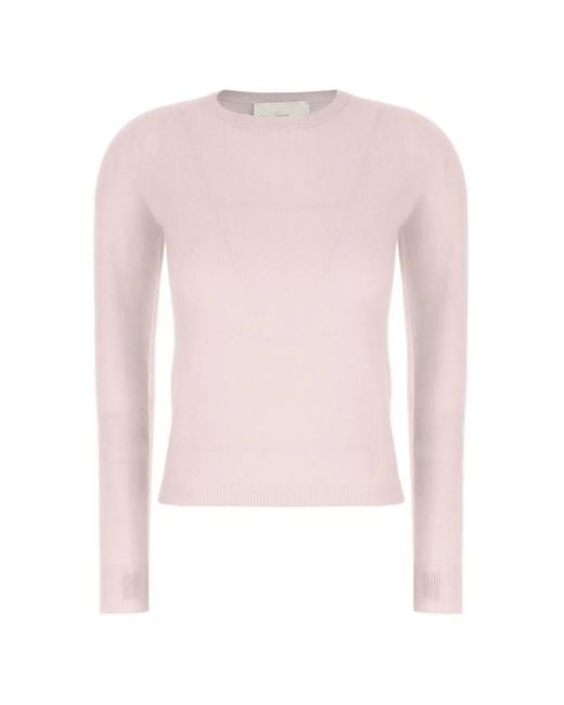 Vanisé Pink Fine-Knit Cashmere Sweater