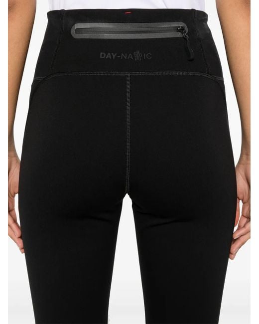 Moncler Black Technical Jersey Leggings