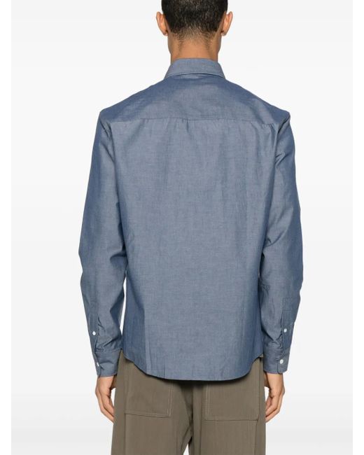メンズ Maison Kitsuné フォックスヘッド シャツ Blue