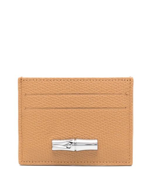 Longchamp Natural Le Roseau Card Holder