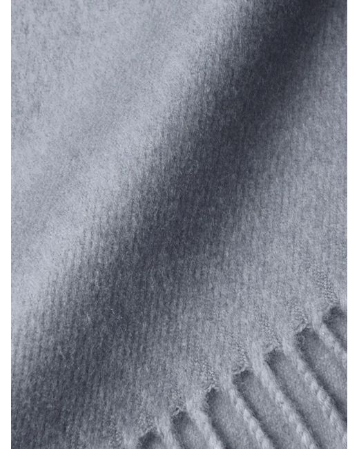 Prada Gray Enamel Triangle-Logo Scarf