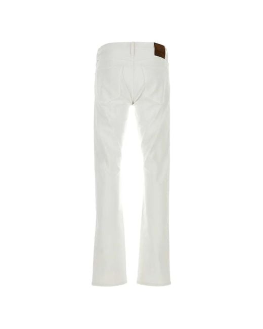 Tom Ford White Five-Pockets Jeans for men