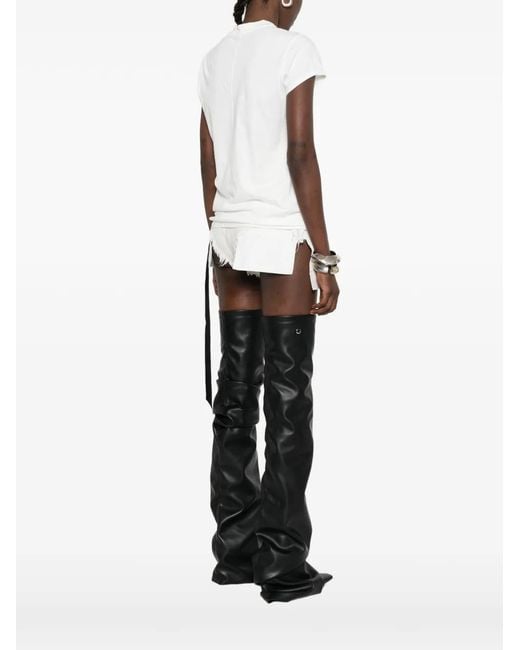 Rick Owens White Small Level T Ribbon T-Shirt