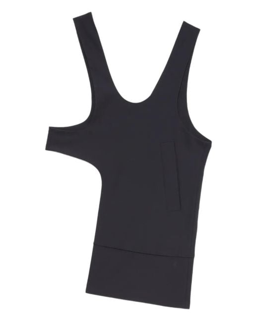 Enfold Black Asymmetrical Vest