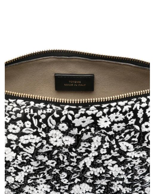 Totême Bevel Schoudertas Met Bloemenprint in het White