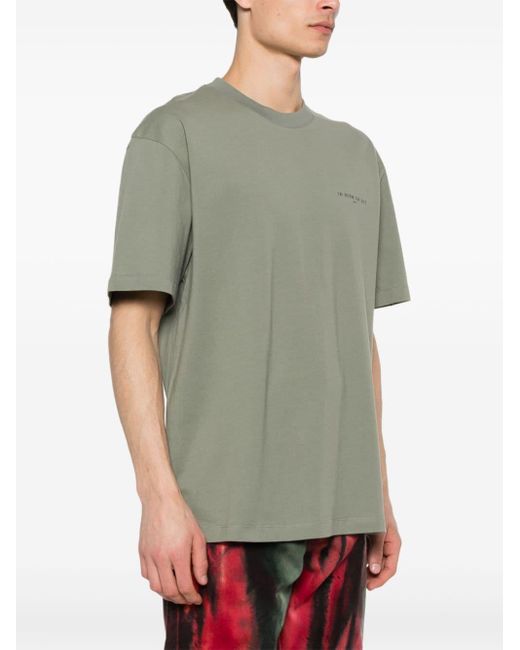 Ih Nom Uh Nit Green Logo-print Cotton T-shirt for men