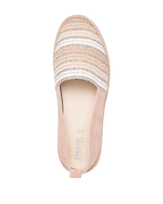 Geox Modesty Braided Loafers in Pink | Lyst Canada