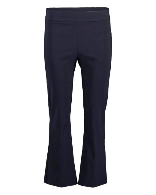 Avenue Montaigne Blue Leo Flared-Leg Pants