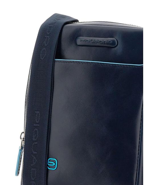 Piquadro Kuriertasche mit Reißverschluss in Blue für Herren