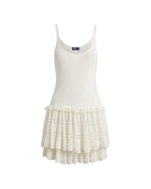 Polo Ralph Lauren White Tiered Day Dress