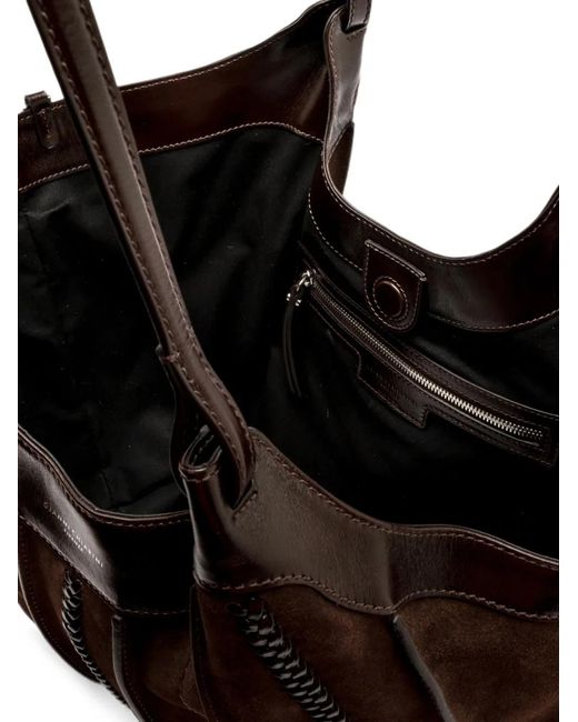 Gianni Chiarini Brown Large Dua Tote Bag