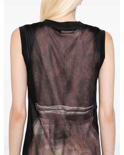 ANDERSSON BELL Lenticular トレンチコートプリント ドレス Brown