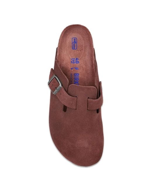 Birkenstock Brown Boston Suede Sandals
