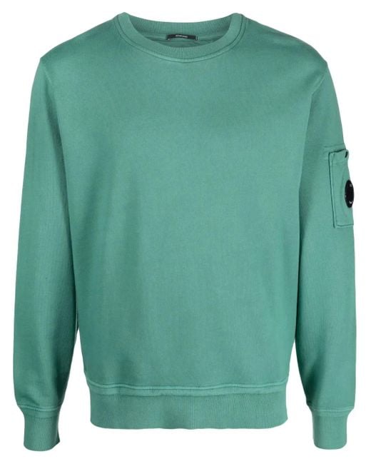 メンズ C P Company ロゴ スウェットシャツ Green