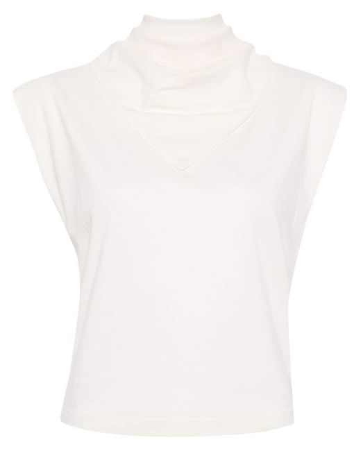 Alohas White Laurent Cotton T-shirt
