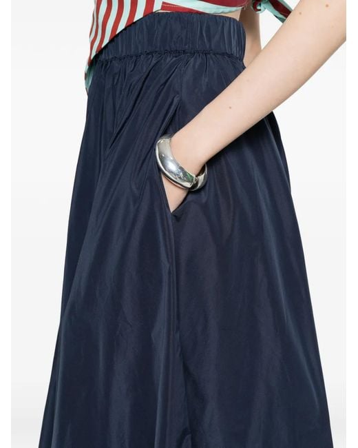 P.A.R.O.S.H. Blue Pimpy Maxi Skirt