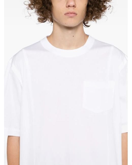 T-Shirt di Sacai in White da Uomo
