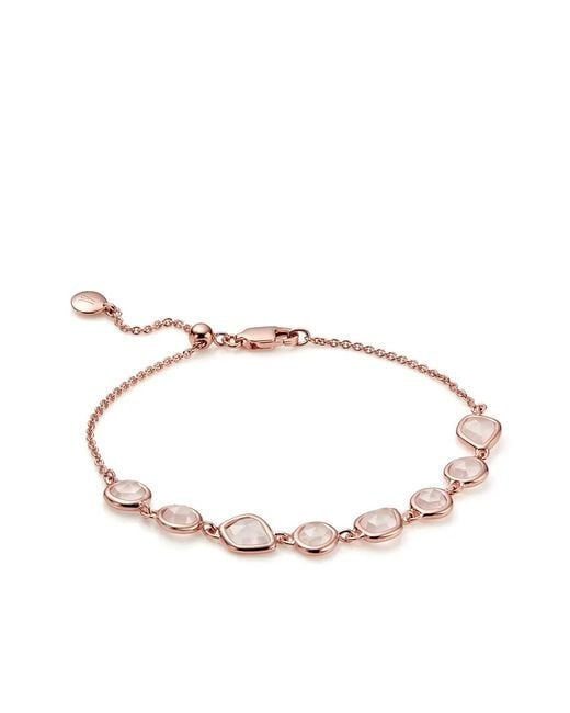 Monica Vinader Multicolor 18Kt Rose Siren Mini Nugget Cluster Bracelet
