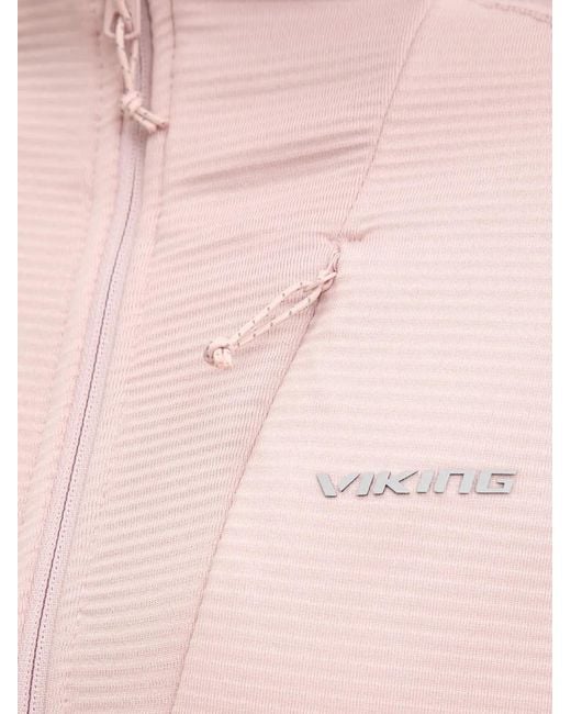 Viking Pink Birger Zip-Up Ribbed Jacket