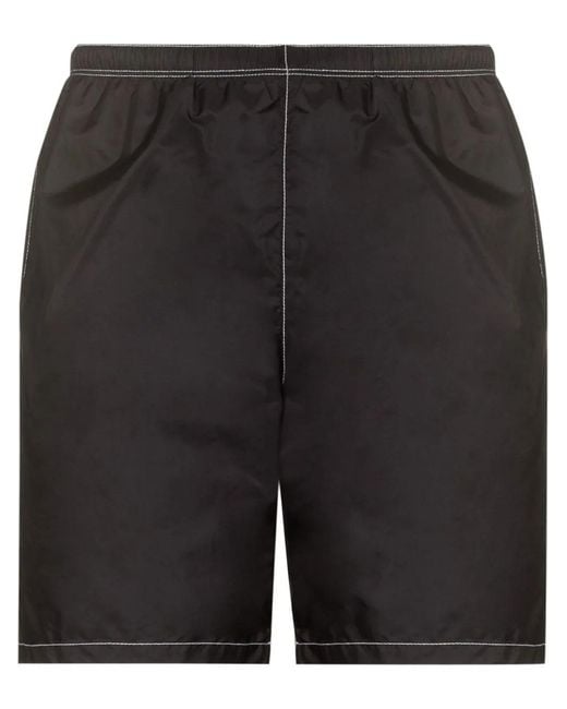 Prada Black Re-nylon Swim Shorts - Men's - Recycled Polyamide for men