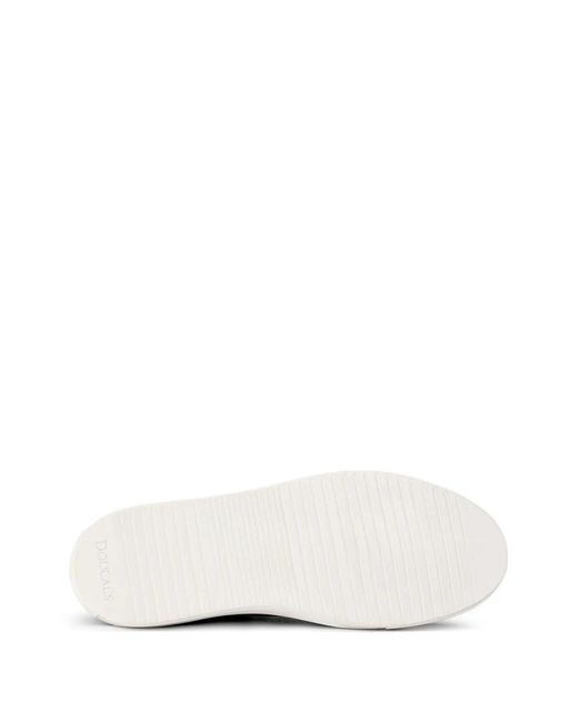 Doucal's Black Baskets En Cuir À Logo Embossé