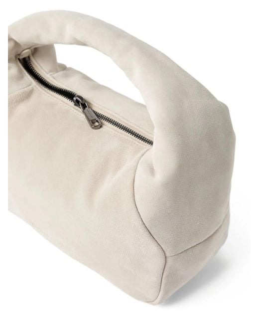 Brunello Cucinelli White Padded Tote Bag