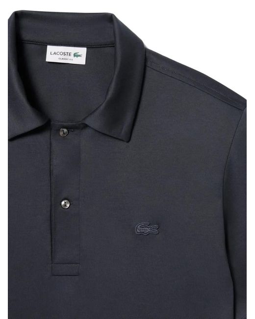 Lacoste Blue Logo-Patch Polo Shirt for men