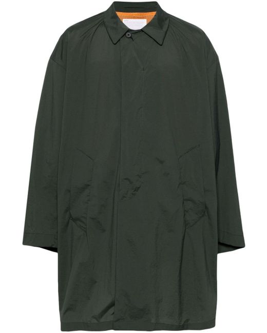 Kolor Button-up Trenchcoat in het Green voor heren