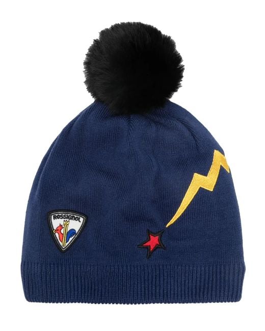 Rossignol Blue Logo-Patch Beanie