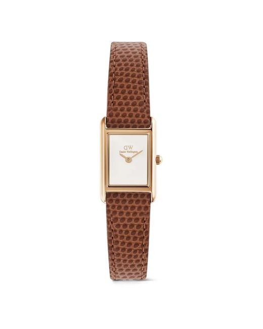 Daniel Wellington White Bound Mini Lizard-Effect 26Mm Watch