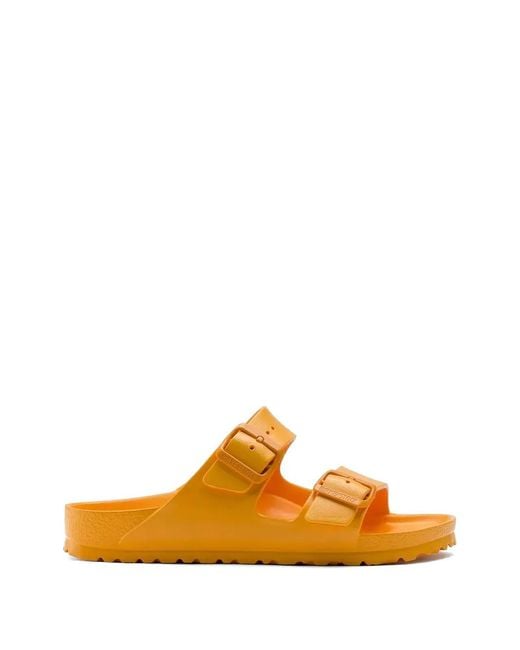 Birkenstock Orange Arizona Buckle-Fastening Slides