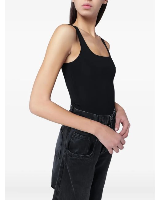 Entire studios Black Square-Neck Top