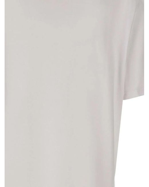 Kaos White Sequin-Embellished Palm-Tree T-Shirt