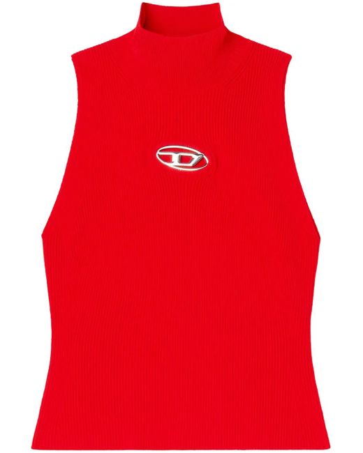 DIESEL Red Viscose Blend Stylish T-Shirt