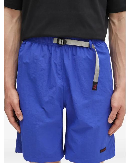 Gramicci Blue Buckle-Waist Shorts for men