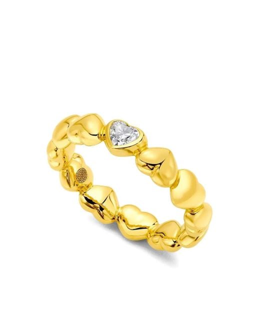 Buddha Mama Metallic 22K Puffy Heart Diamond Ring