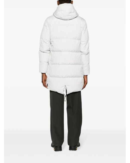 Herno White Feather Down Parka Coat for men