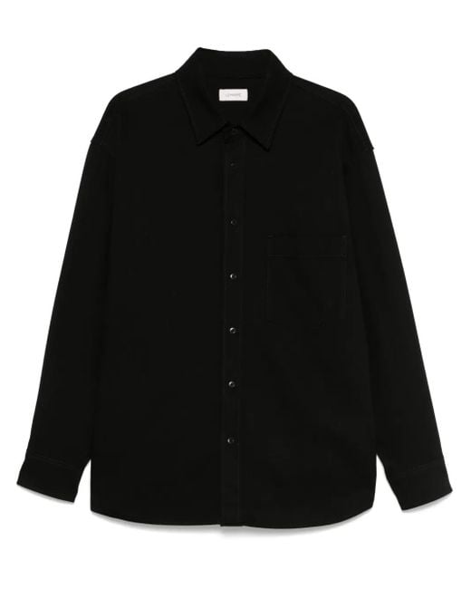 Lemaire Hemdjacke Aus Baumwolle in Black für Herren