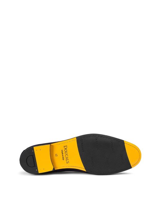 Doucal's Blue Suede Loafers for men
