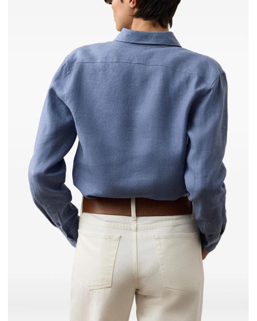 Ralph Lauren Blue Linen Shirt
