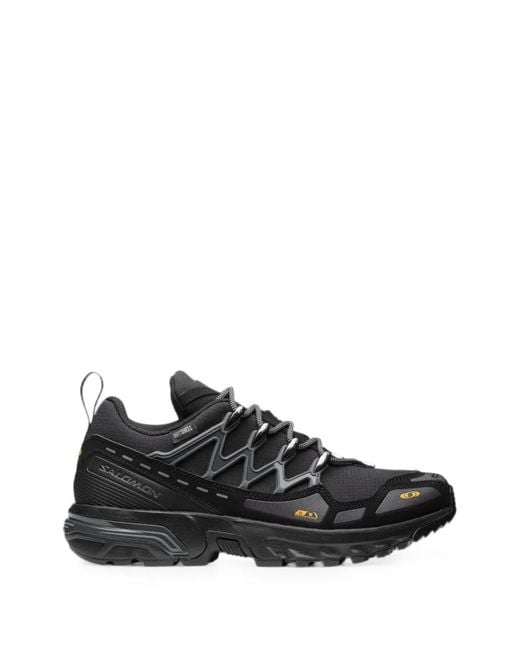 Salomon Black Acs + Clima Waterproof Panelled Sneakers for men